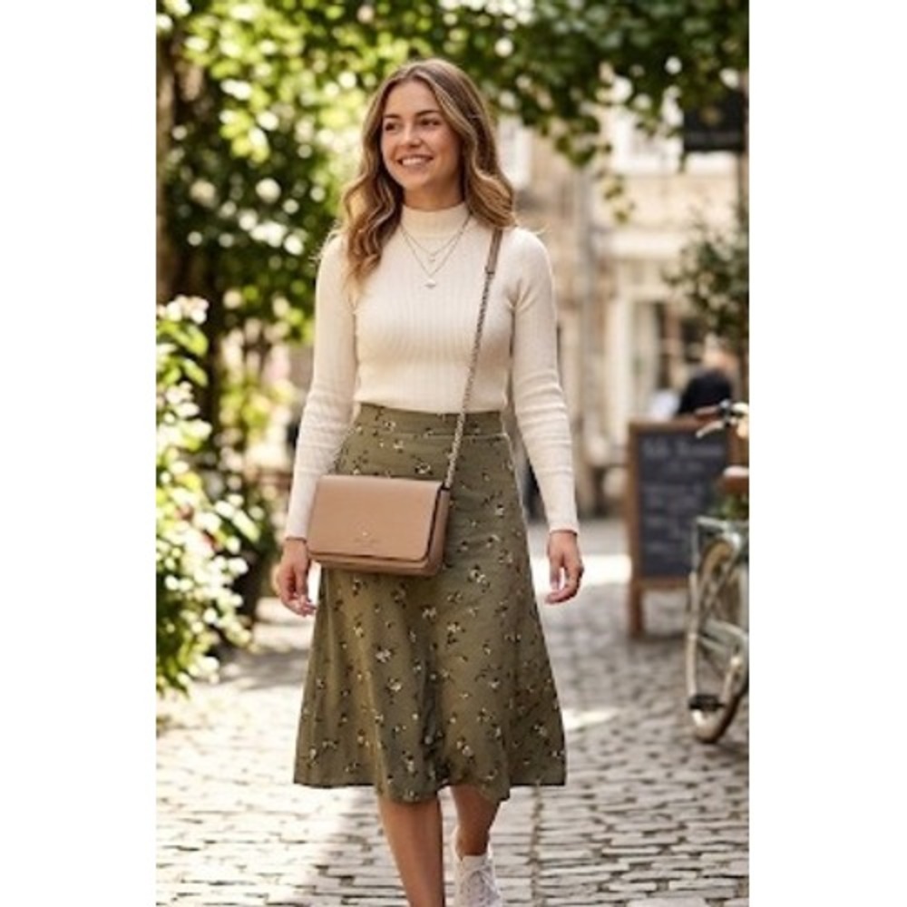 Kate Spade New York Pebbled Leather Chain Crossbody Bag Taupe Wallet On Chain.